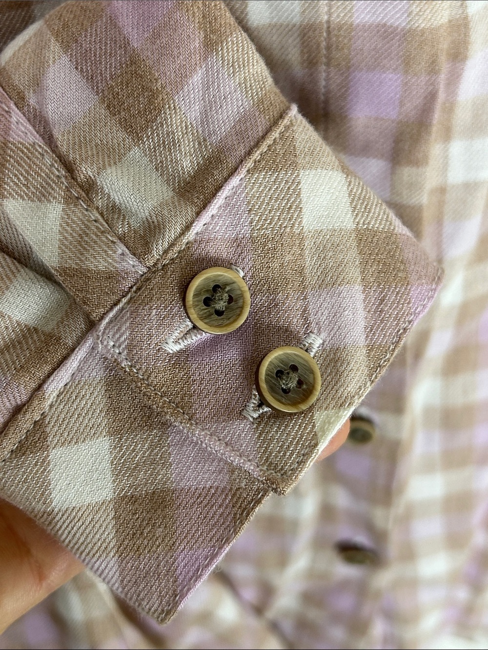 NWT J. JILL Plaid Brushed-Twill Button Front Shirt Size Small - Picture 11 of 16